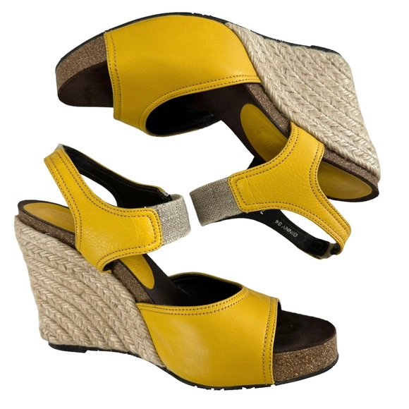 Donald J Pliner Ginny Espadrille Cork Wedge Sandals Size 7M - Picture 7 of 16